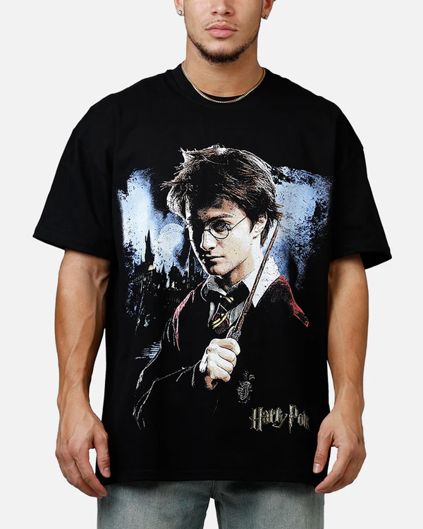 Wizarding Franchise Oversized Graphic T-Shirt