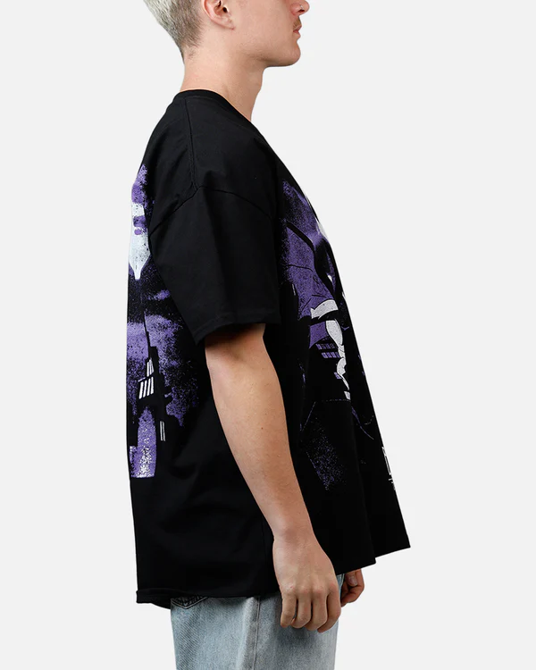 Batman The Animated Series Oversized Black T-Shirt for Men - Image 4
