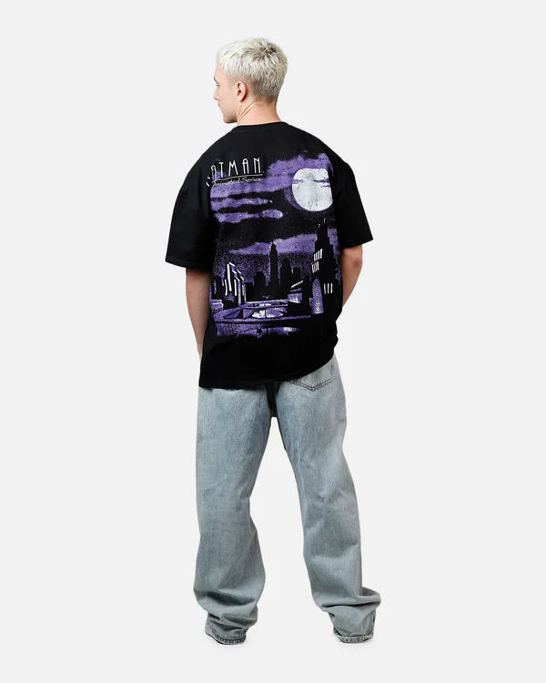 Batman The Animated Series Oversized Black T-Shirt for Men - Image 6