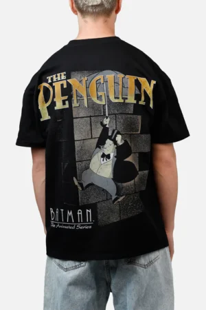 “The Penguin” Oversized Black T-Shirt for Men