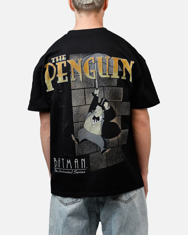 “The Penguin” Oversized Black T-Shirt for Men