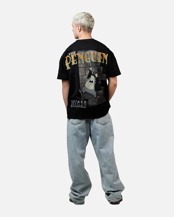 “The Penguin” Oversized Black T-Shirt for Men - Image 6
