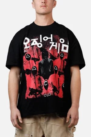 Squid Game Korean Oversized Graphic T-Shirt
