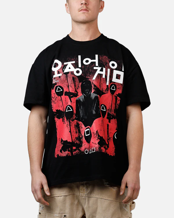 Squid Game Korean Oversized Graphic T-Shirt