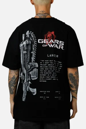 Gears of War “Lancer Edition” Oversized Graphic T-Shirt