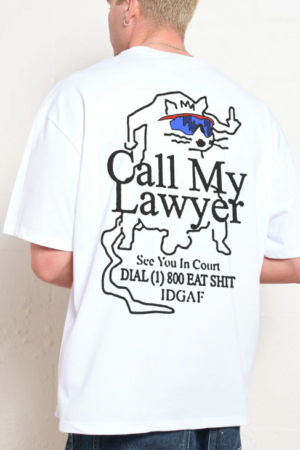“Call My Lawyer” Oversized Graphic T-Shirt