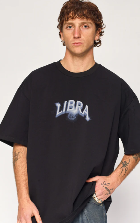 Libra Zodiac Oversized Graphic T-Shirt - Image 4
