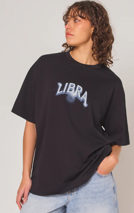 Libra Zodiac Oversized Graphic T-Shirt - Image 2