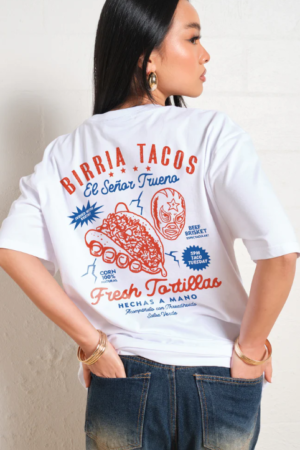 Birria Tacos “El Señor Trueno” Oversized Streetwear T-Shirt