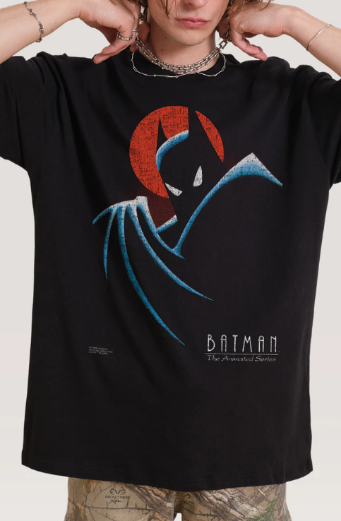 Batman: The Animated Series Oversized Vintage Tee - Image 2