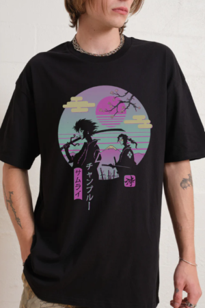 Samurai Champloo Oversized Graphic T-Shirt